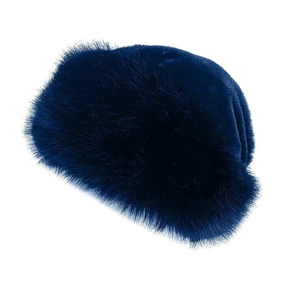 3755 Russian Winter Hat - Warm Faux Fox Fur Cossack Style for Travel